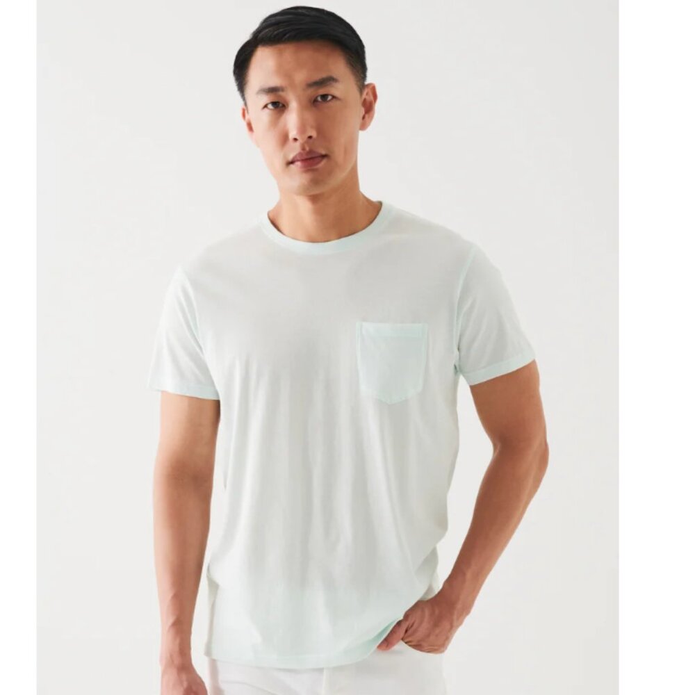 NEW Patrick Assaraf Lightweight Pima Cotton Pocket Crew Neck T-Shirt Size XXL